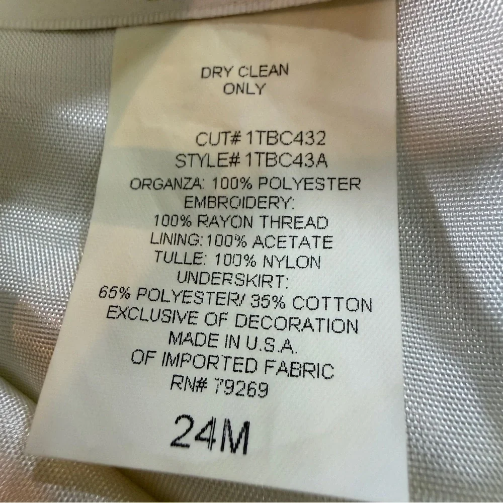 Biscotti Collezioni Girl’s Floral White Party Dress Sz 24M